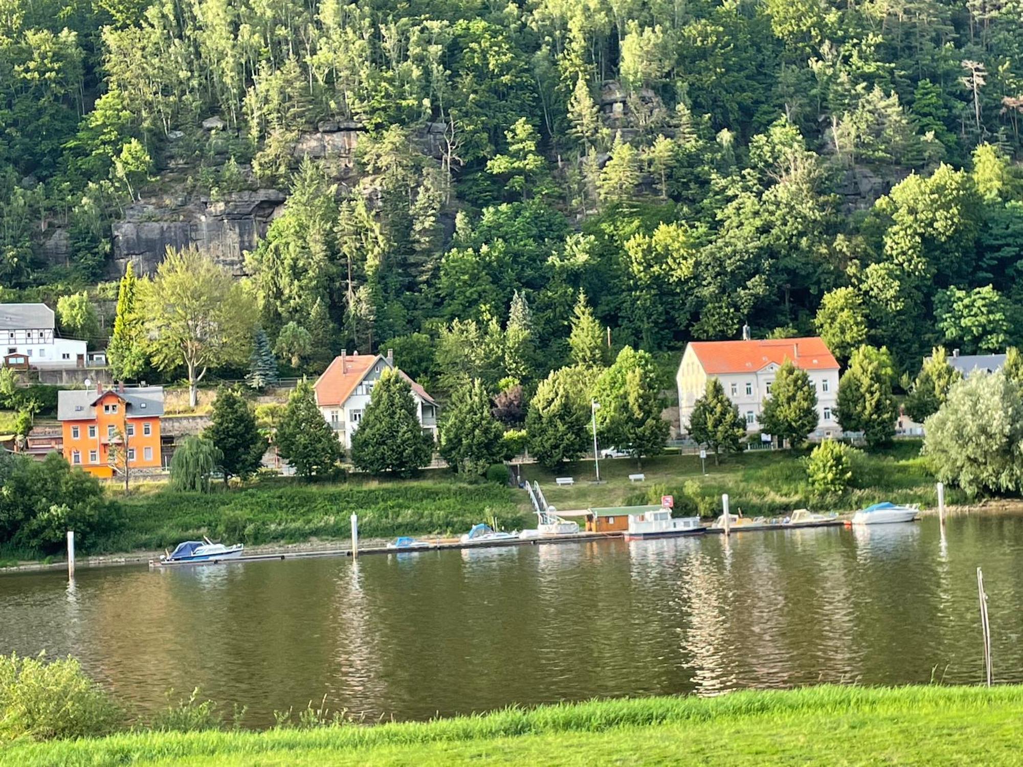 바트샨다우 Ferienhaus Elbufer 83 아파트 외부 사진